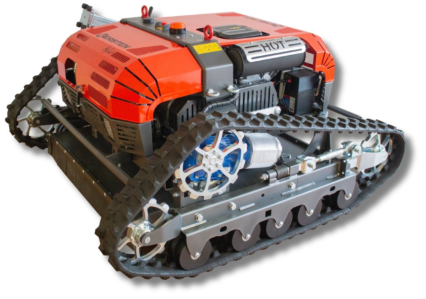 Kersten Mähraupe HyCut mit echtem Hybridantrieb – mit Fernsteuerung