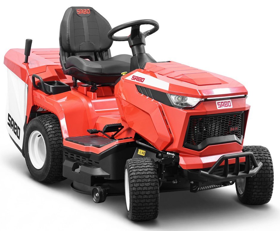 Sabo Rasentraktor 84-H Heckauswurf Mähen in Profi-Qualität.