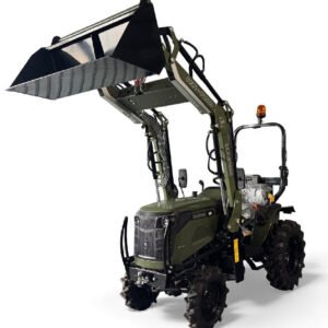 Startrac Allrad-Kleintraktor 22 Nato-Grün mit Ackerstollenbereifung + Frontlader inklusive Schaufel