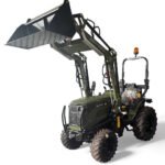 Startrac Allrad-Kleintraktor 22 Nato-Grün mit Radialbereifung + Frontlader inklusive Schaufel